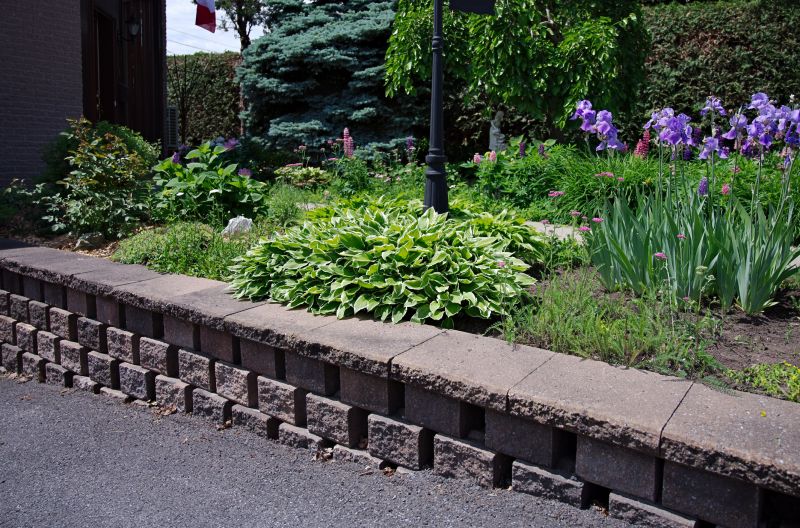 Retaining Wall with Landscaping